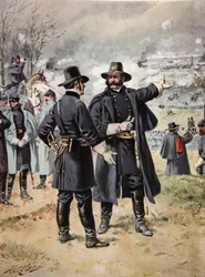 General Burnside i slaget vid Fredericksburg den 13 december 1862